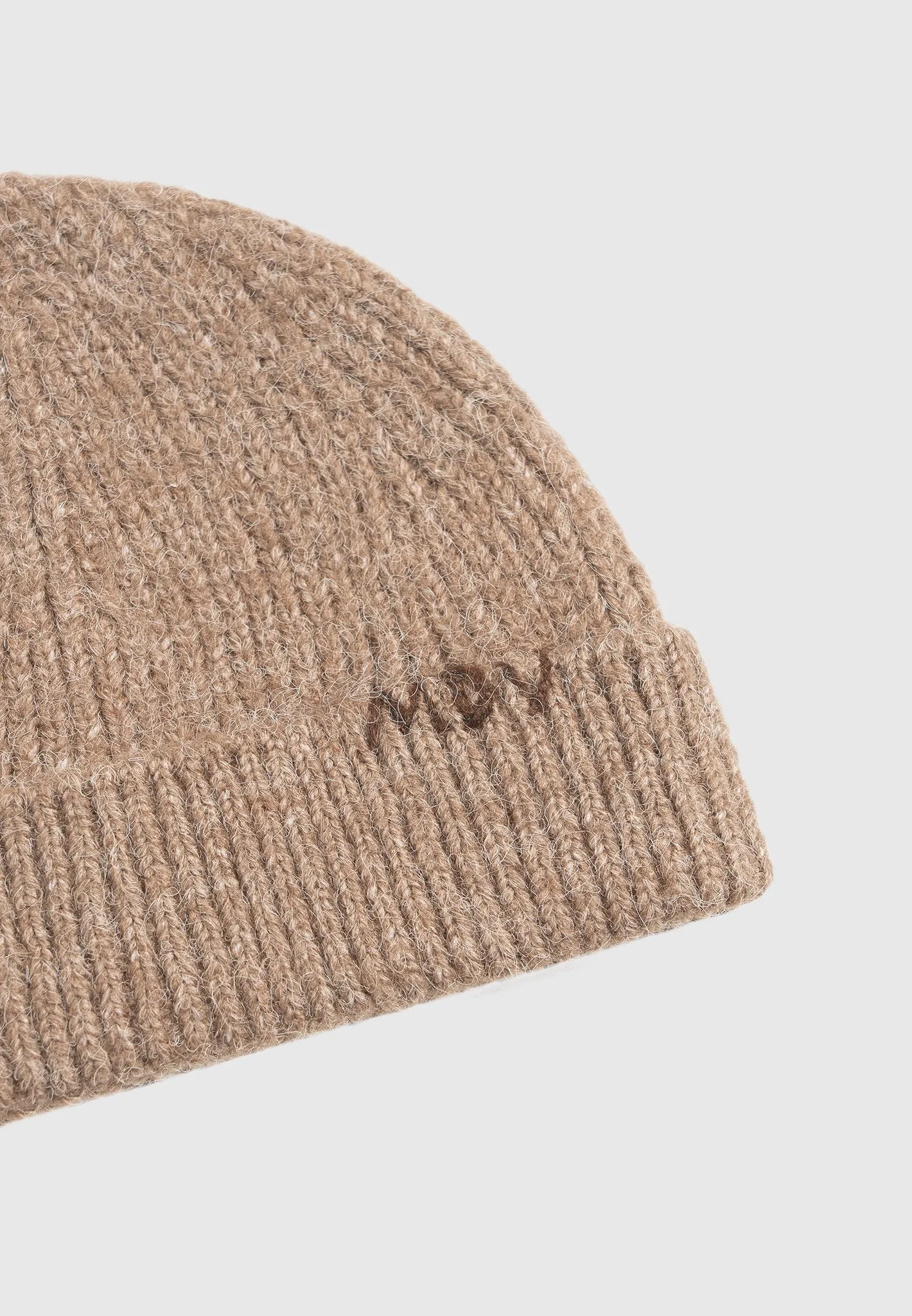 MDV Handstitched Wool Knit Beanie - Beige