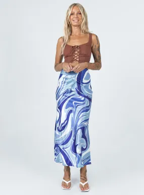 Medika Midi Skirt Blue