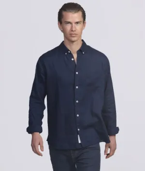 Mens Linen Long Sleeve Shirt