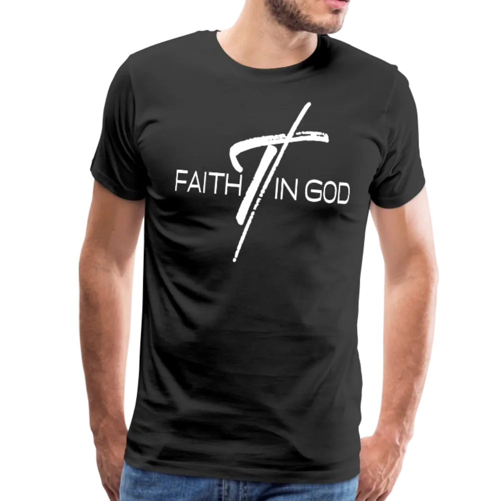 Men's T-Shirt, Faith In God Short Sleeve Graphic Tee