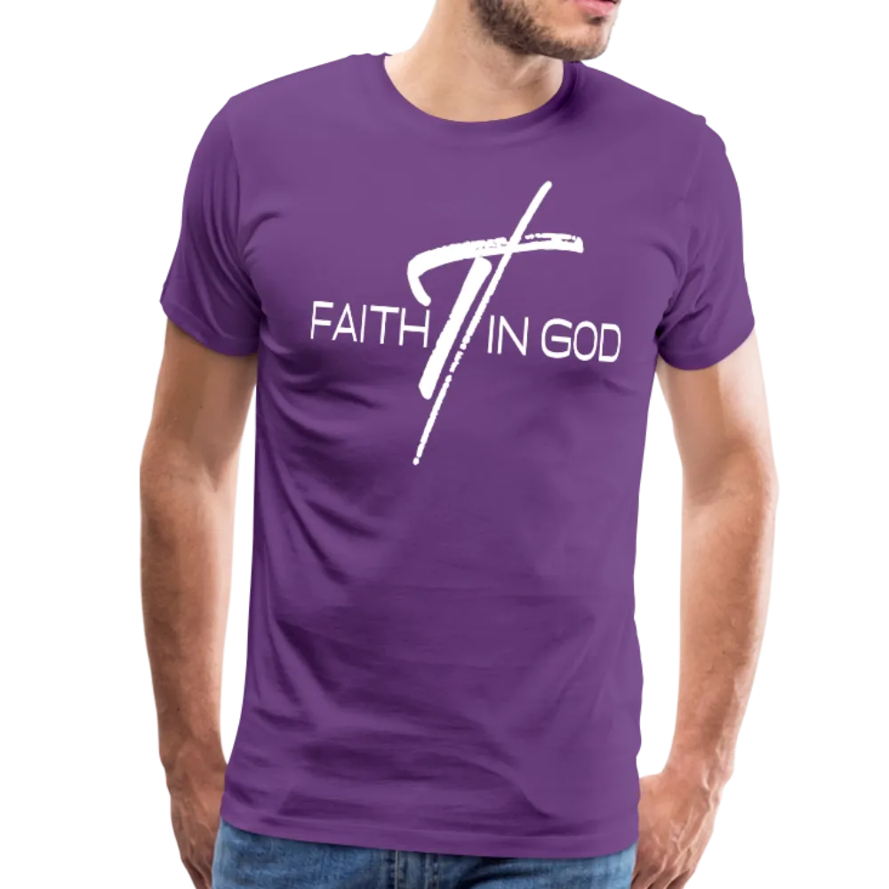 Men's T-Shirt, Faith In God Short Sleeve Graphic Tee