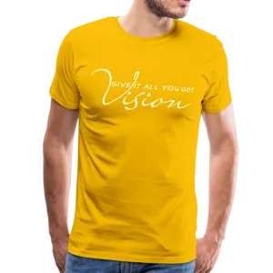 Men's T-Shirt, Vision Give It All You Got Short Sleeve Graphic Tee