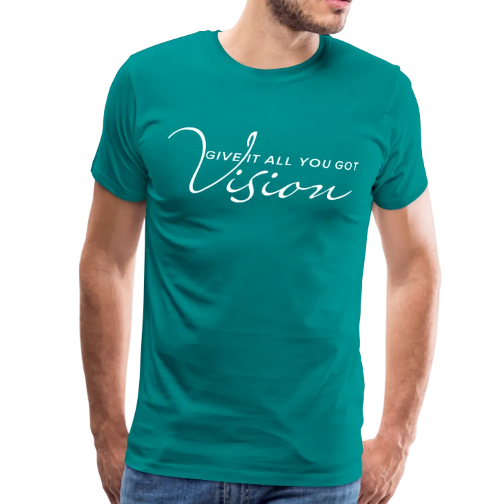 Men's T-Shirt, Vision Give It All You Got Short Sleeve Graphic Tee