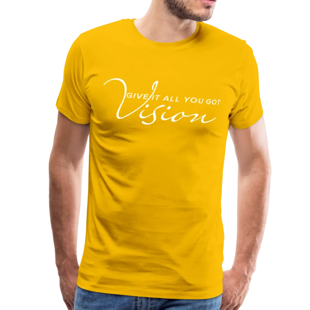 Men's T-Shirt, Vision Give It All You Got Short Sleeve Graphic Tee