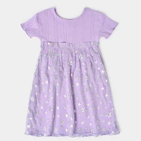 Mermazing Baby Girl Tulle Pointelle Rib Frock