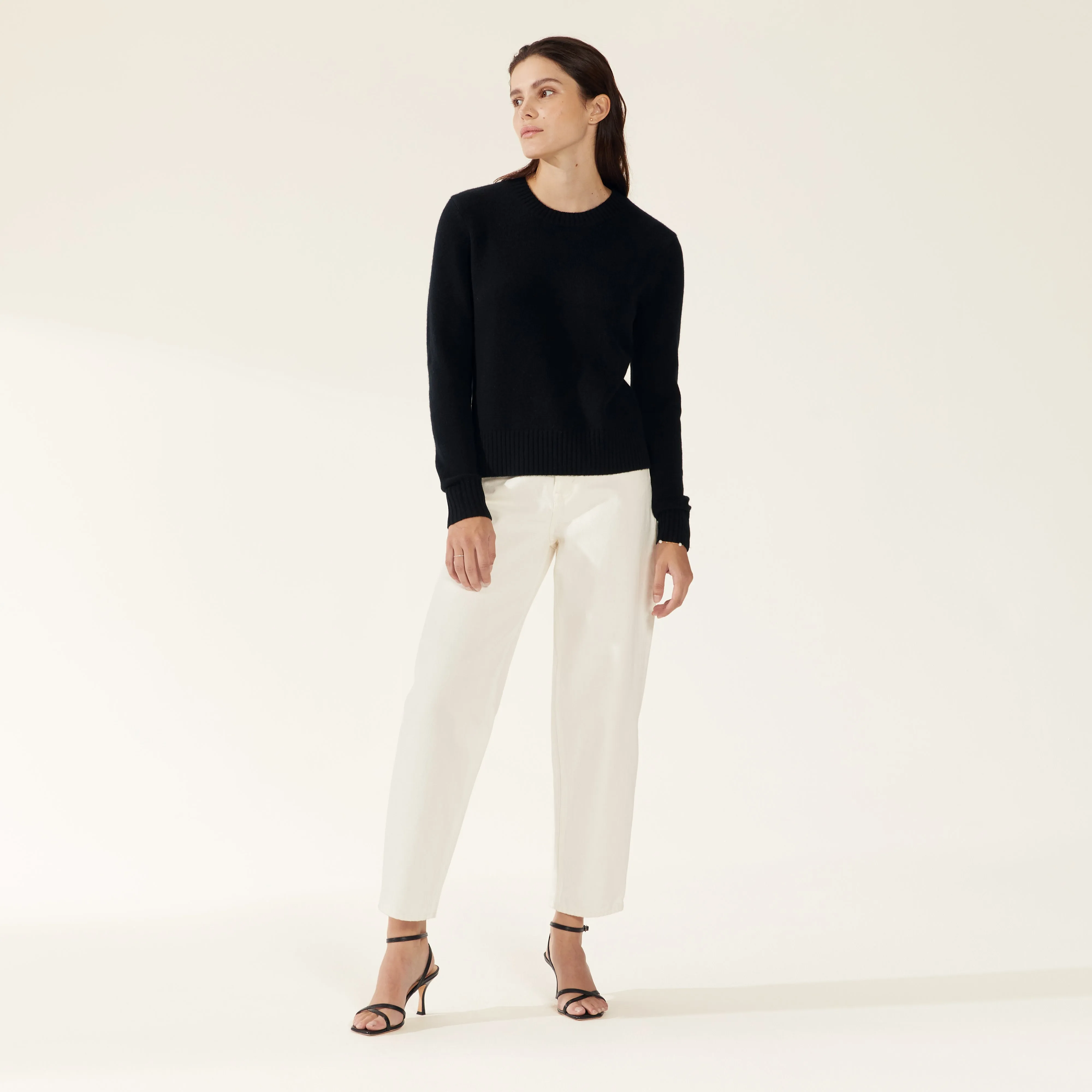 Mila Cashmere Boxy Crop Sweater