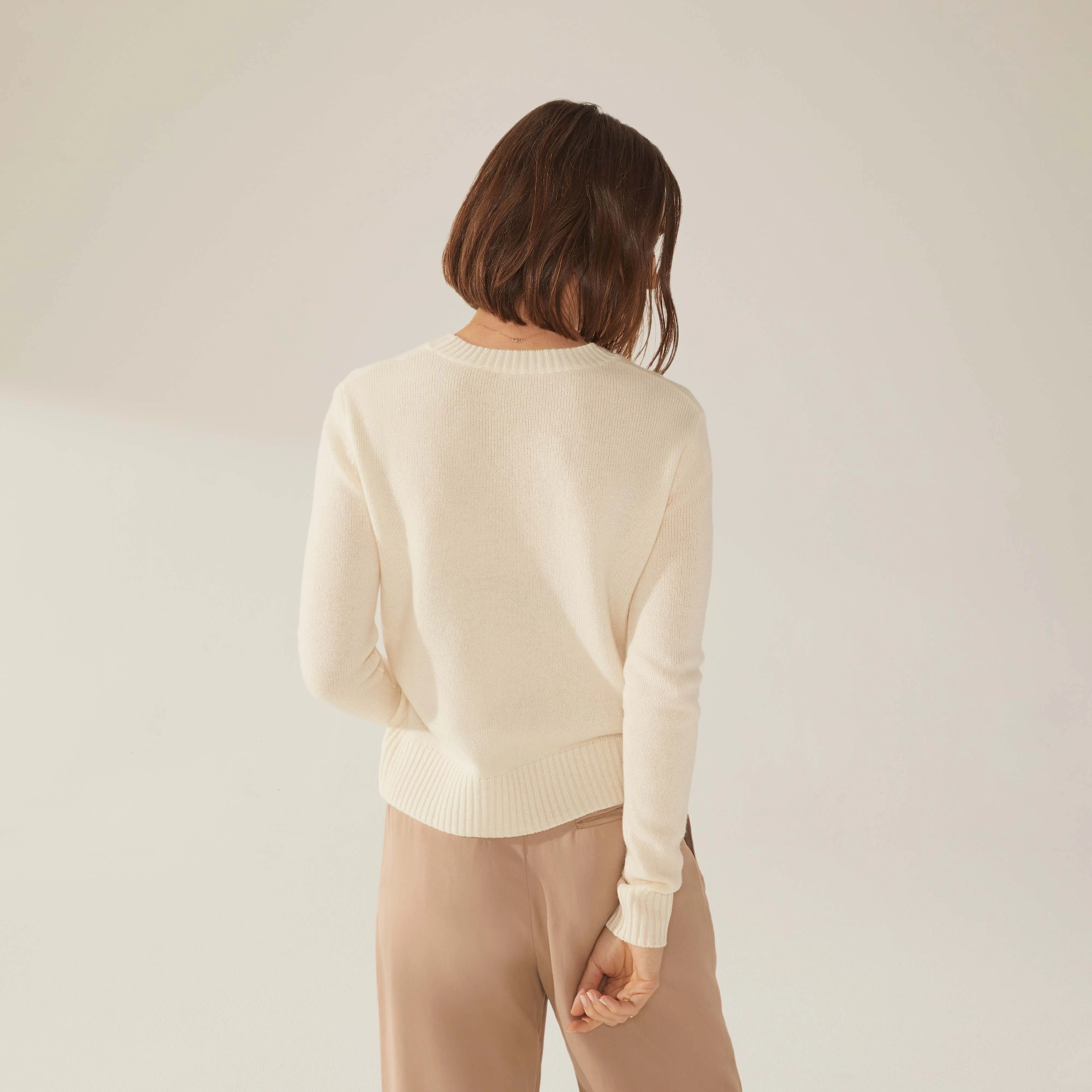 Mila Cashmere Boxy Crop Sweater