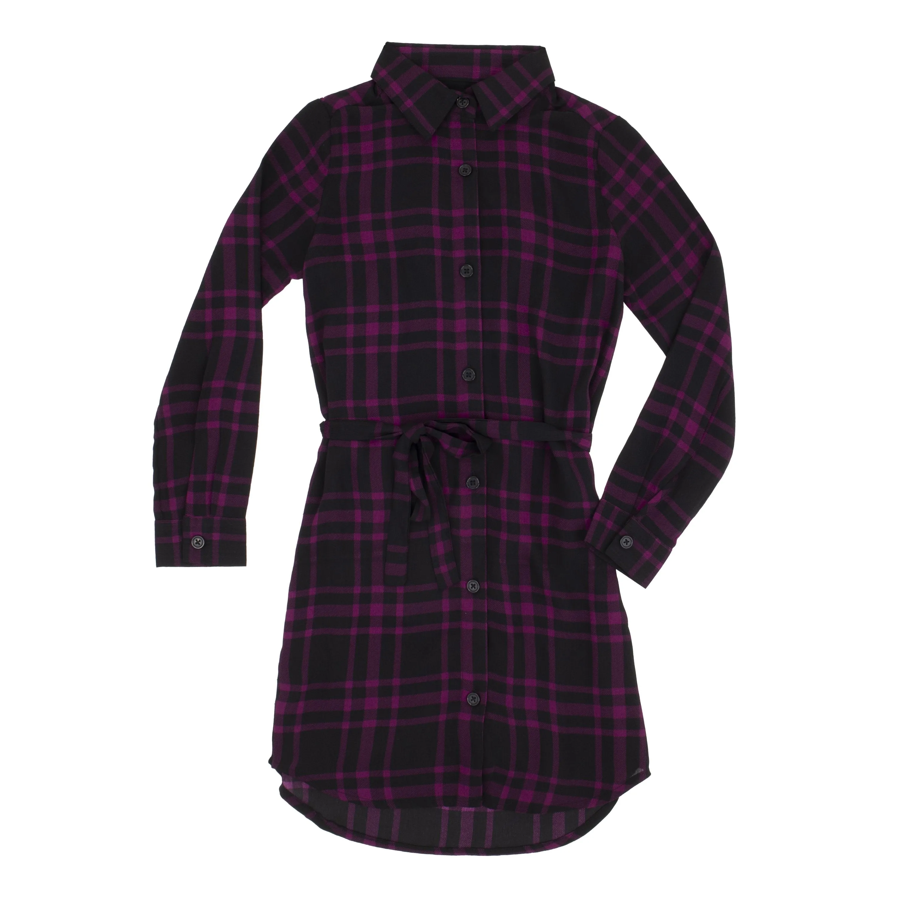 Modern Tartan Shirt Dress