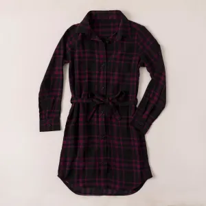 Modern Tartan Shirt Dress