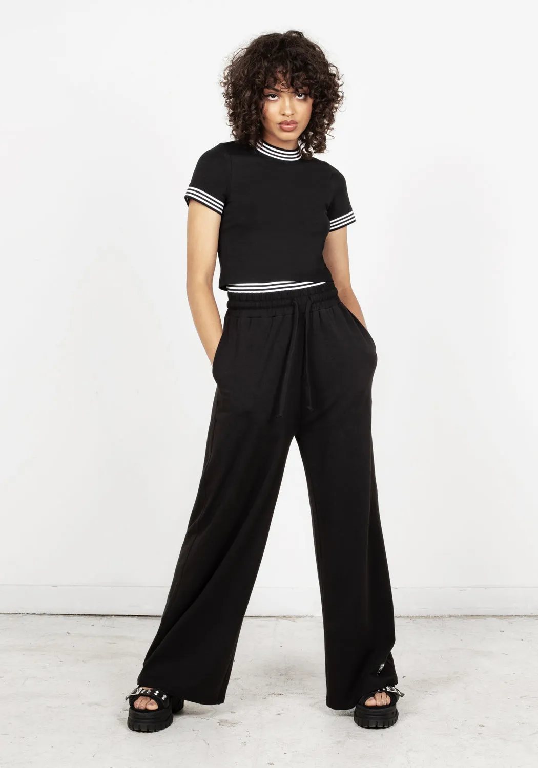 Monica Double Waistband Jersey Pants