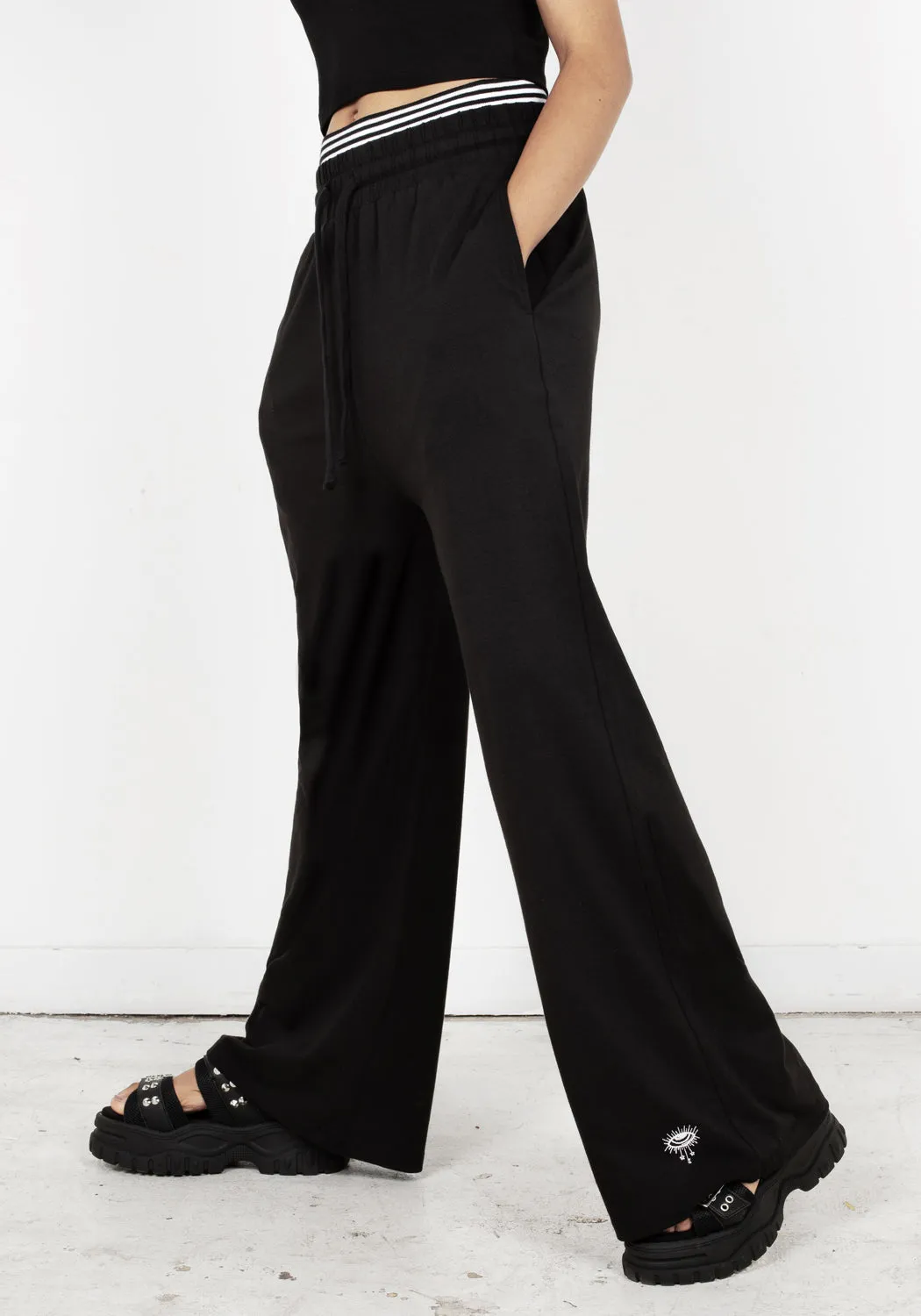 Monica Double Waistband Jersey Pants