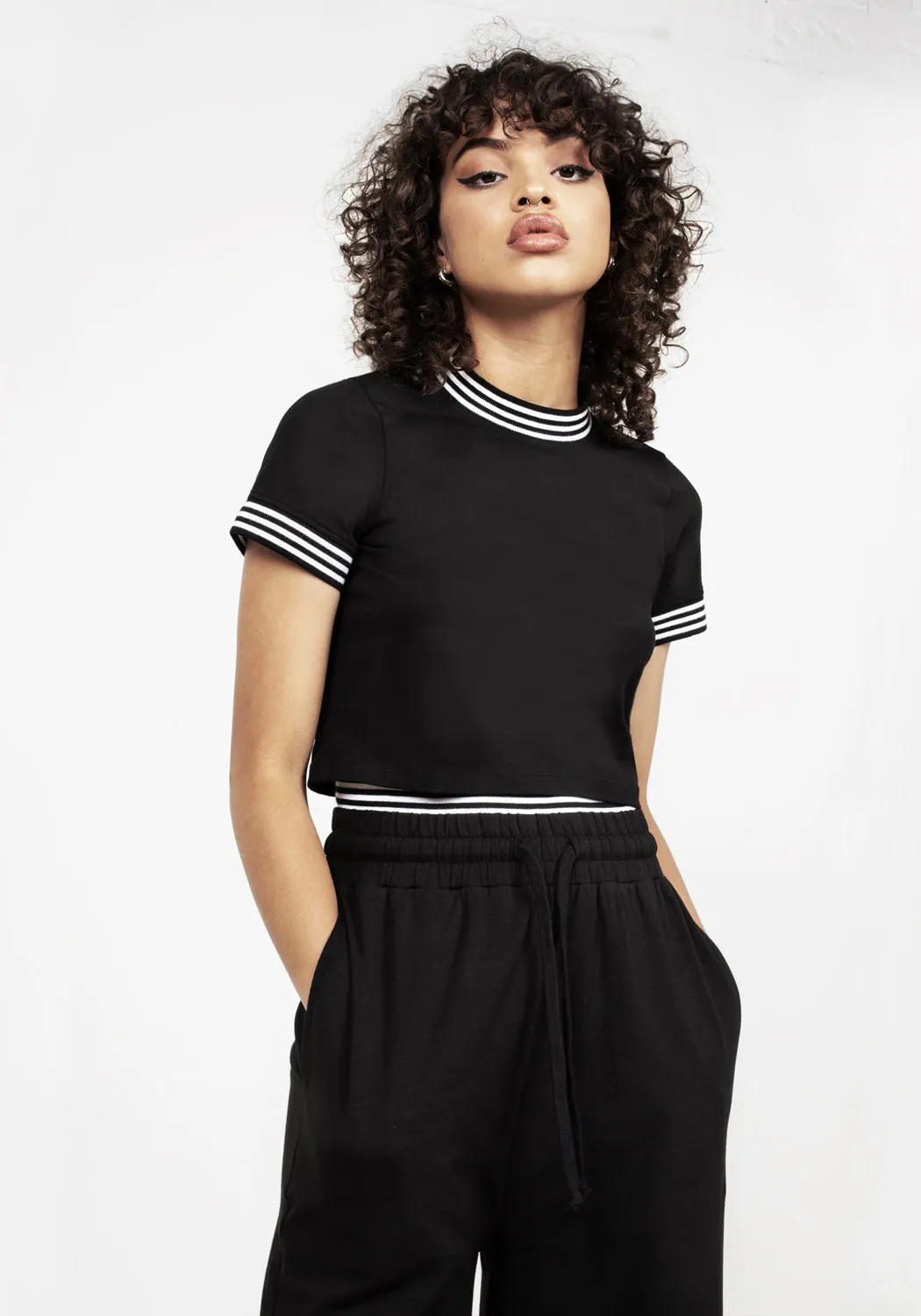 Monica Double Waistband Jersey Pants