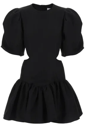 Msgm mini dress with balloon sleeves and cut-outs