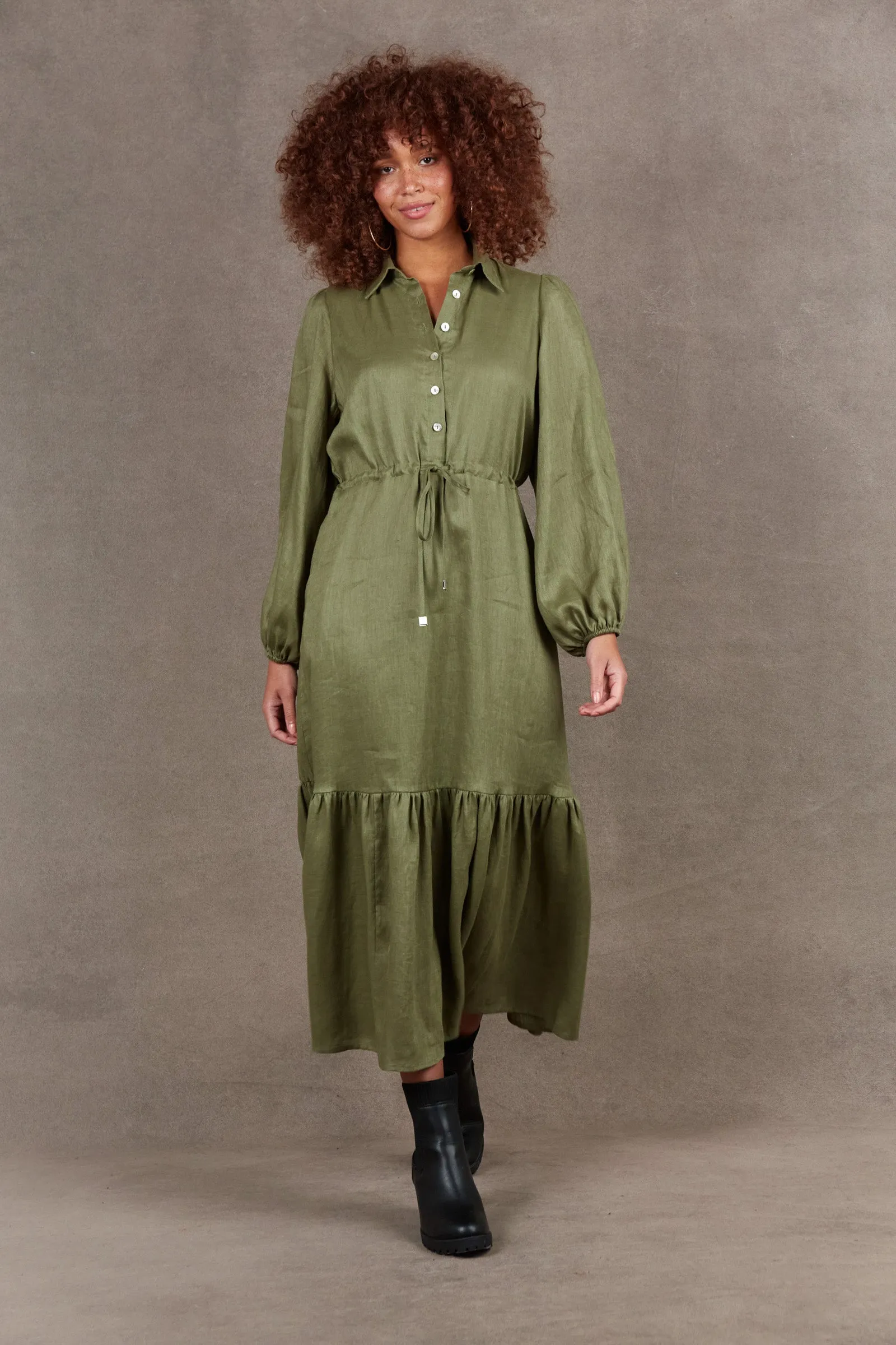 Nama Shirt Dress - Fern