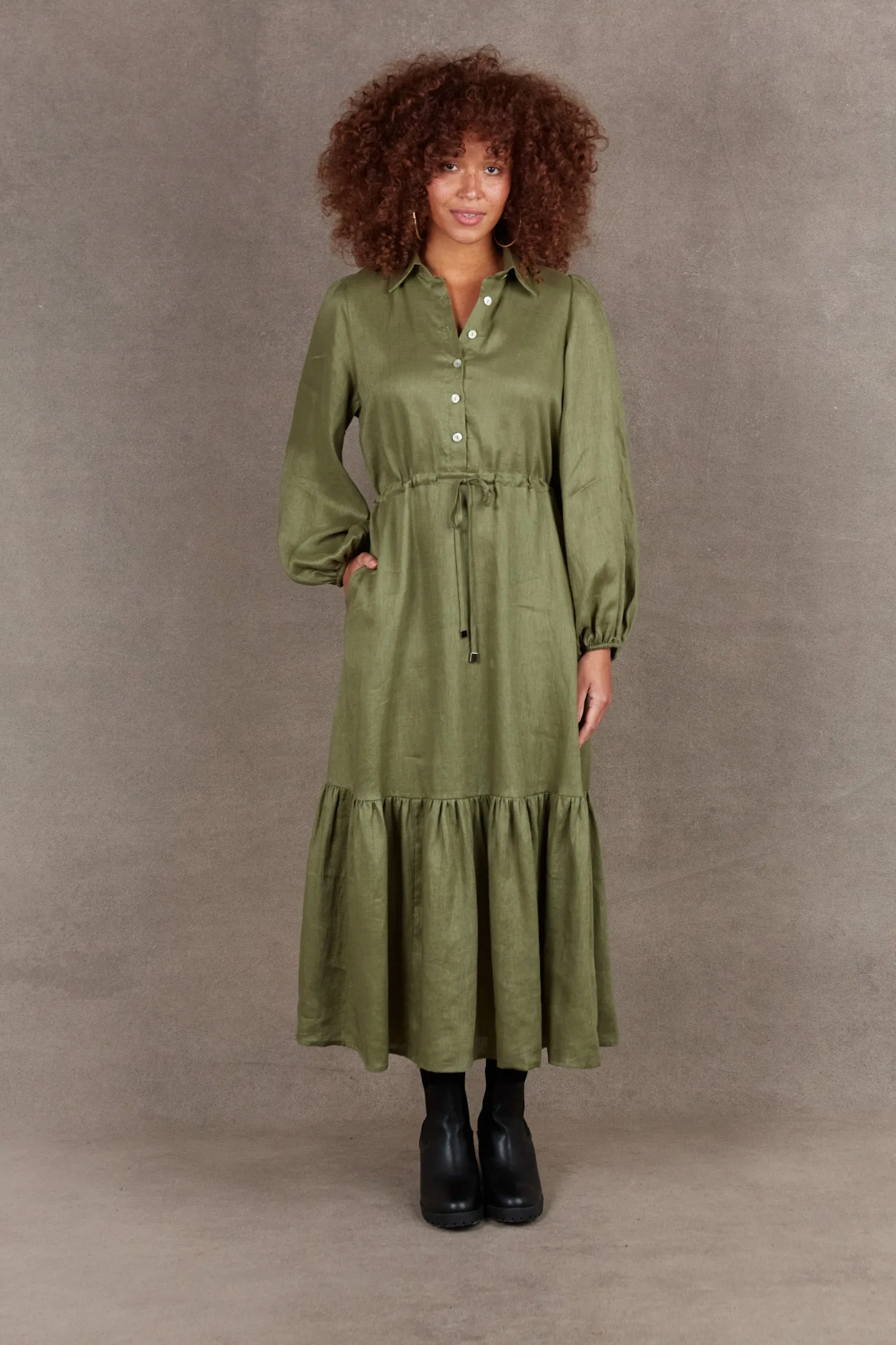 Nama Shirt Dress - Fern