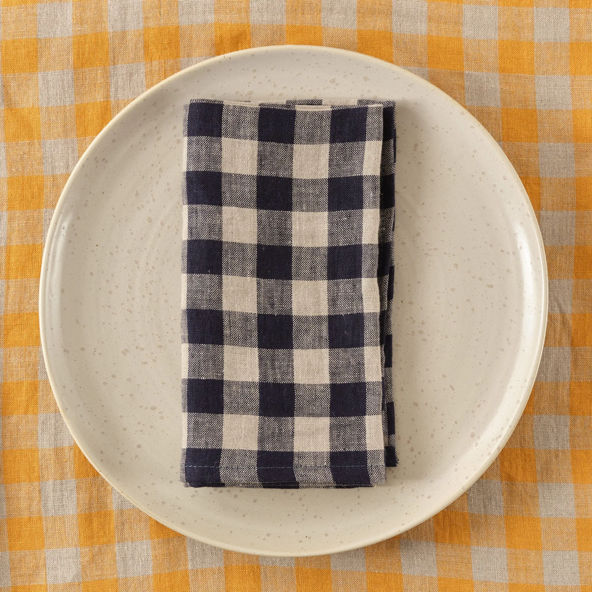 Napkin Set of 4 Gingham Indigo