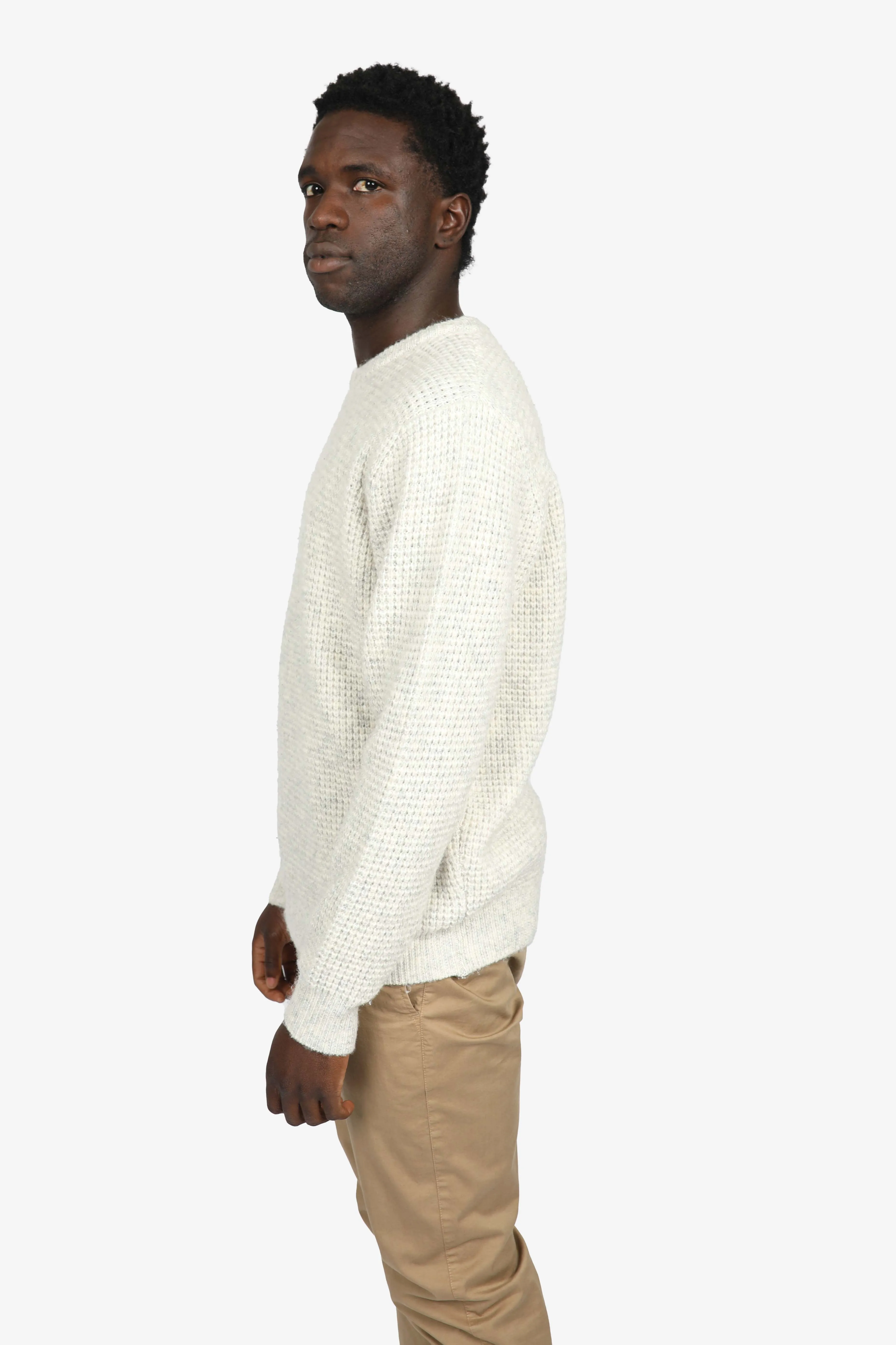 Natural Woolly Crew Neck Jumper