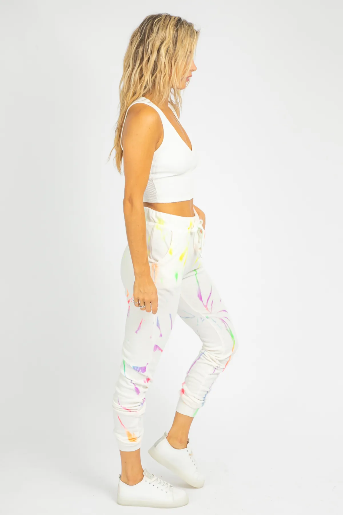 NEON MULTI-COLOR TIE DYE SWEATPANTS