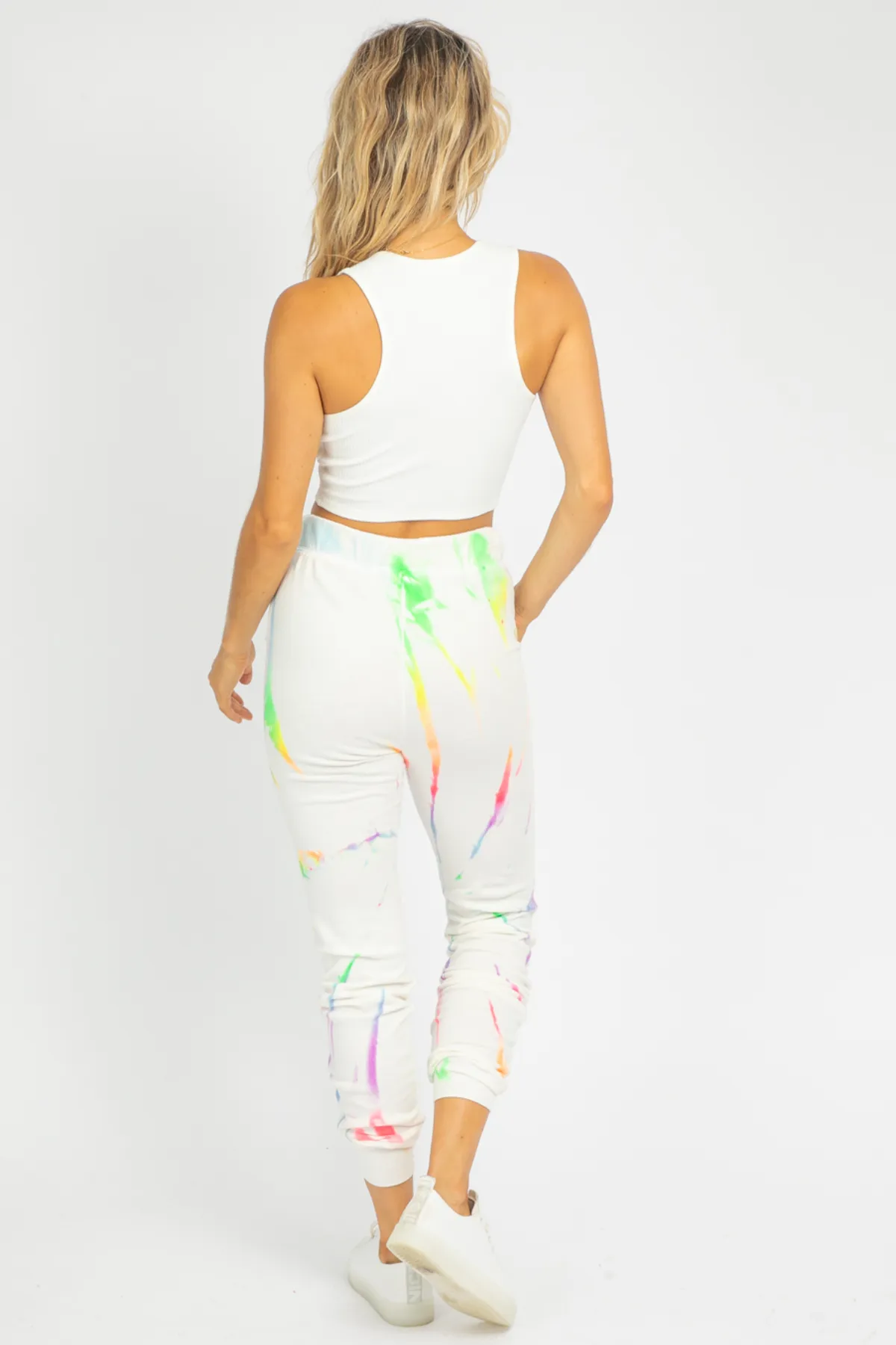 NEON MULTI-COLOR TIE DYE SWEATPANTS