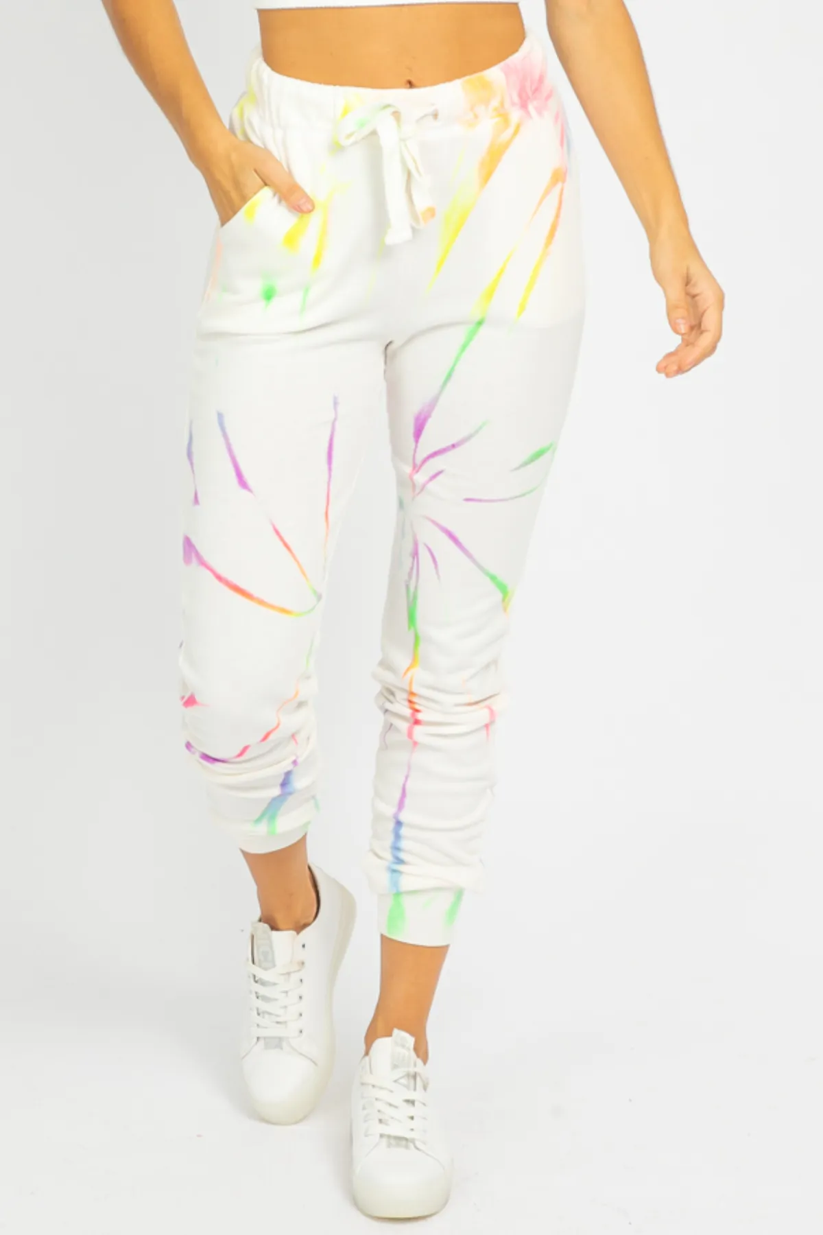 NEON MULTI-COLOR TIE DYE SWEATPANTS