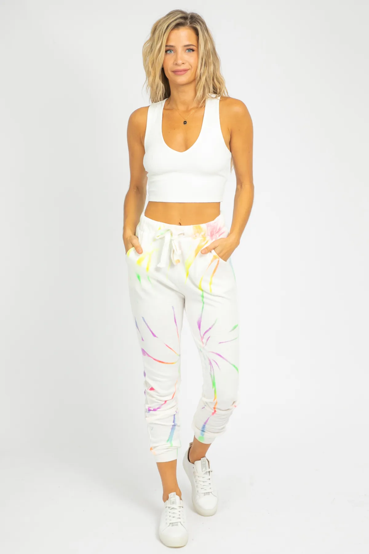 NEON MULTI-COLOR TIE DYE SWEATPANTS