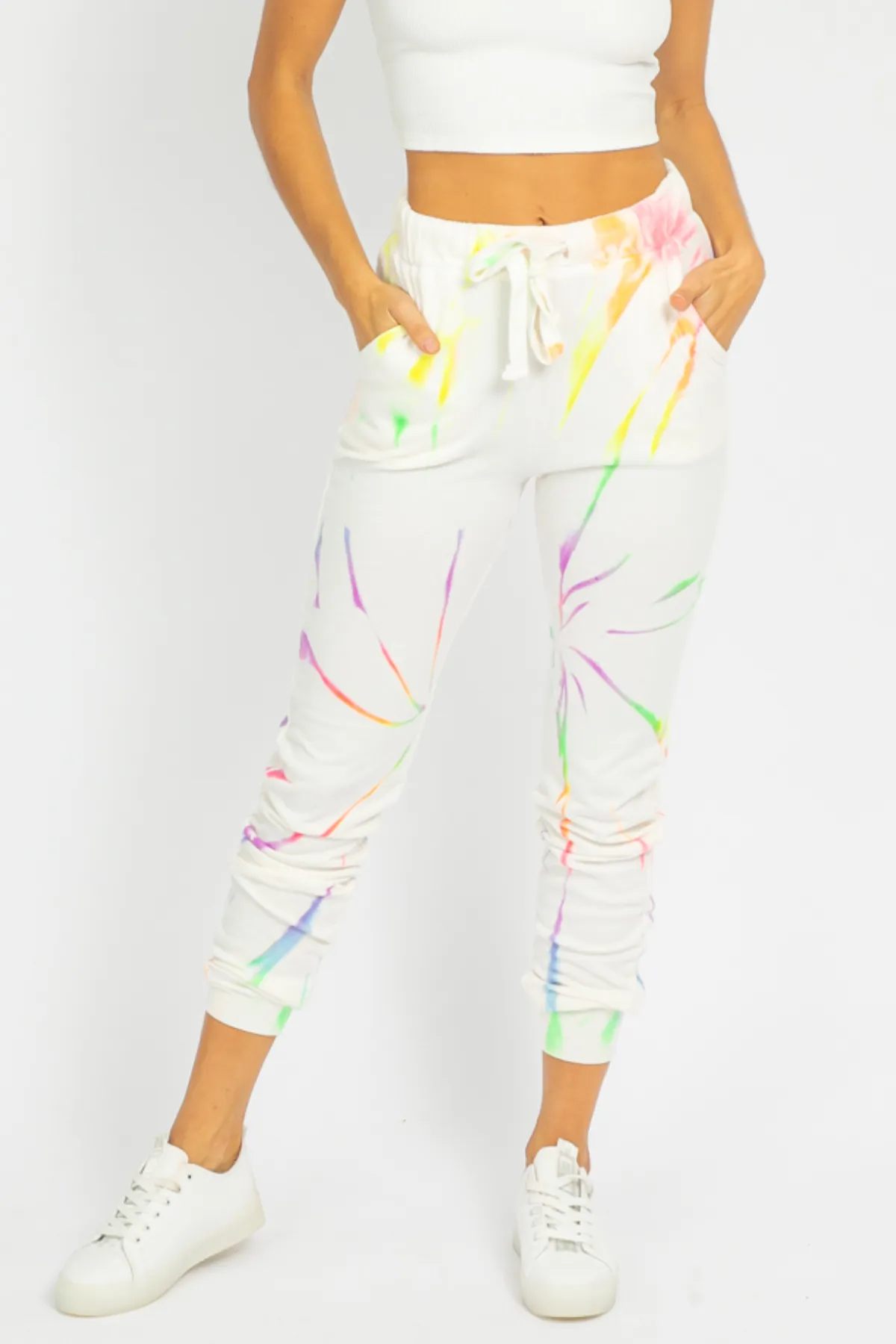 NEON MULTI-COLOR TIE DYE SWEATPANTS