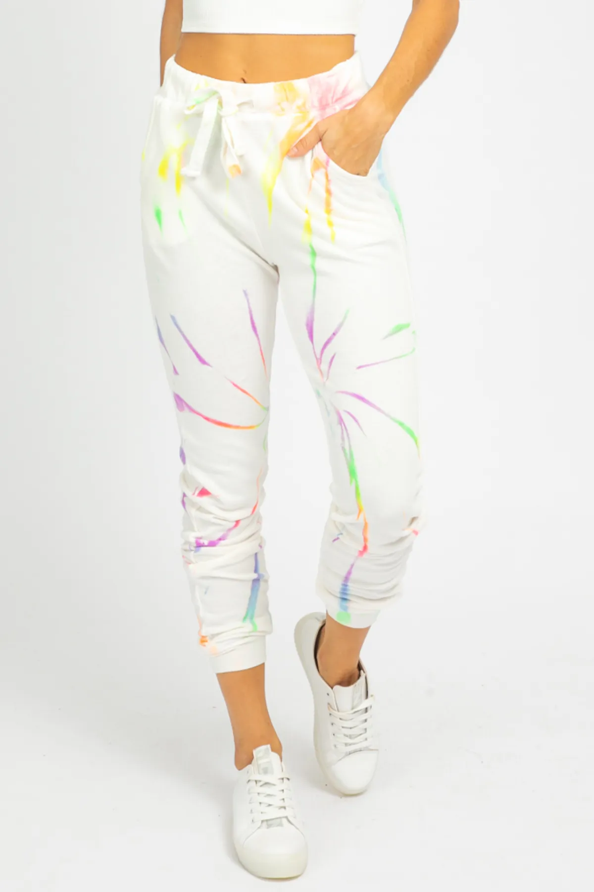 NEON MULTI-COLOR TIE DYE SWEATPANTS