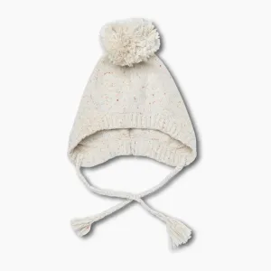 Olive Beanie | Beige Speckle