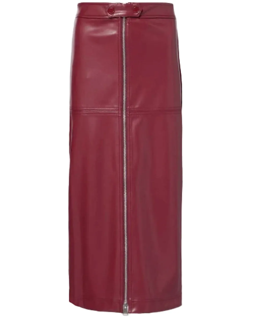 Oxblood Bianca Midi Skirt