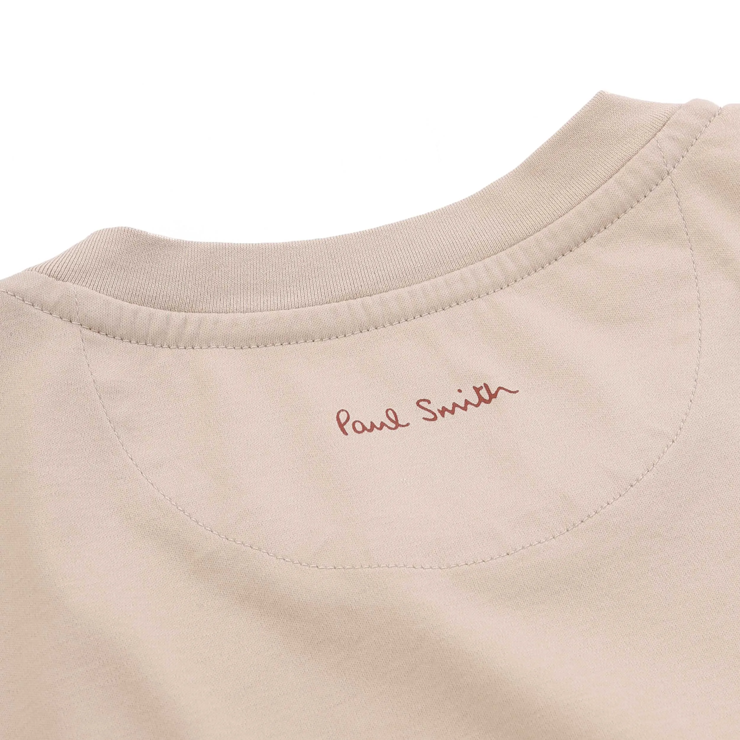 Paul Smith Floral Print T Shirt in Light Beige