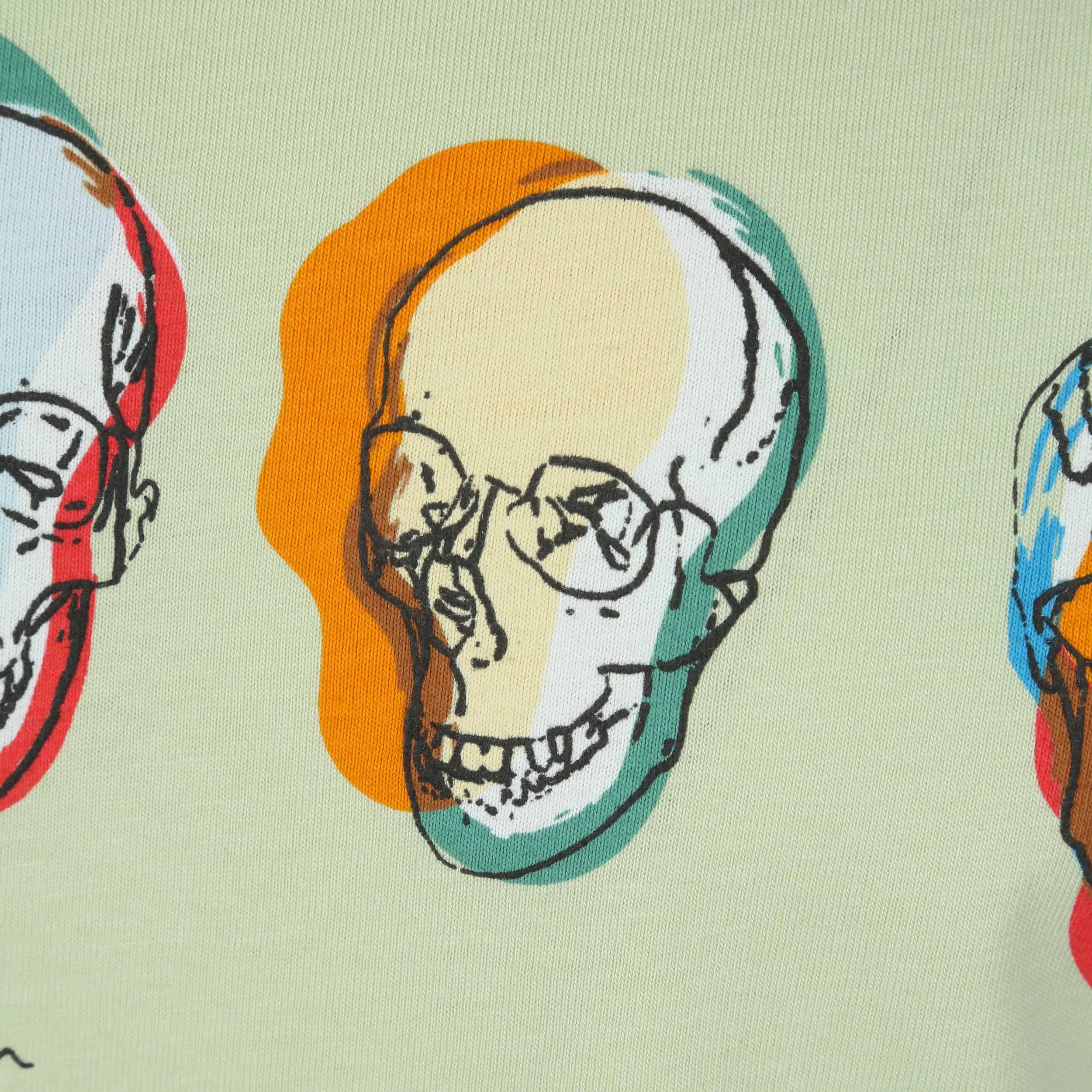 Paul Smith Skulls T Shirt in Light Green