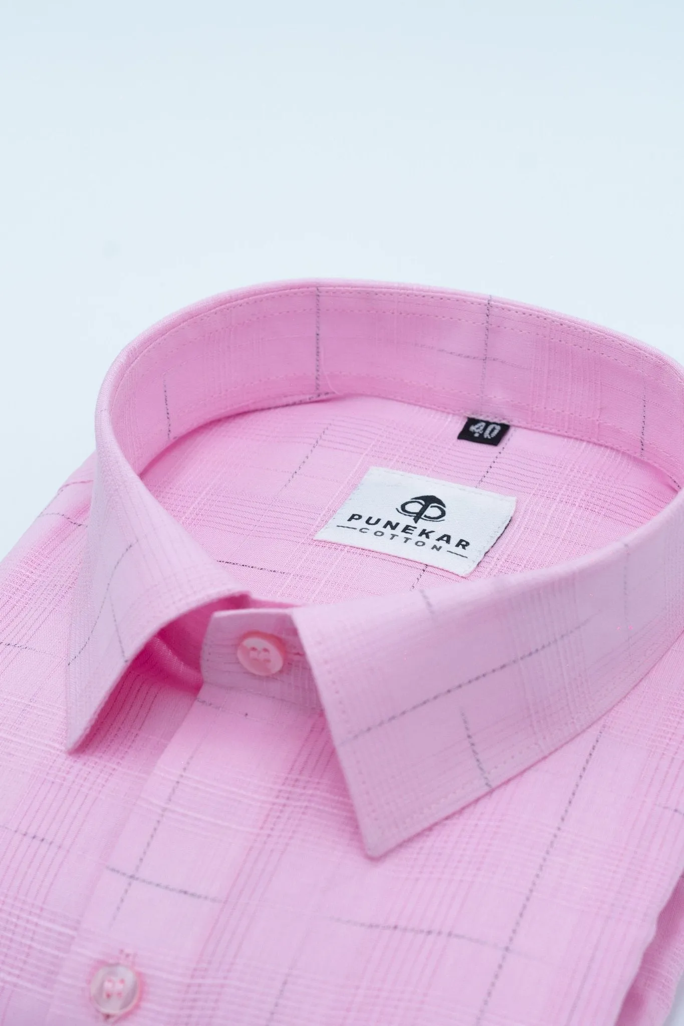 Pink Color Pure Cotton Shirts For Men