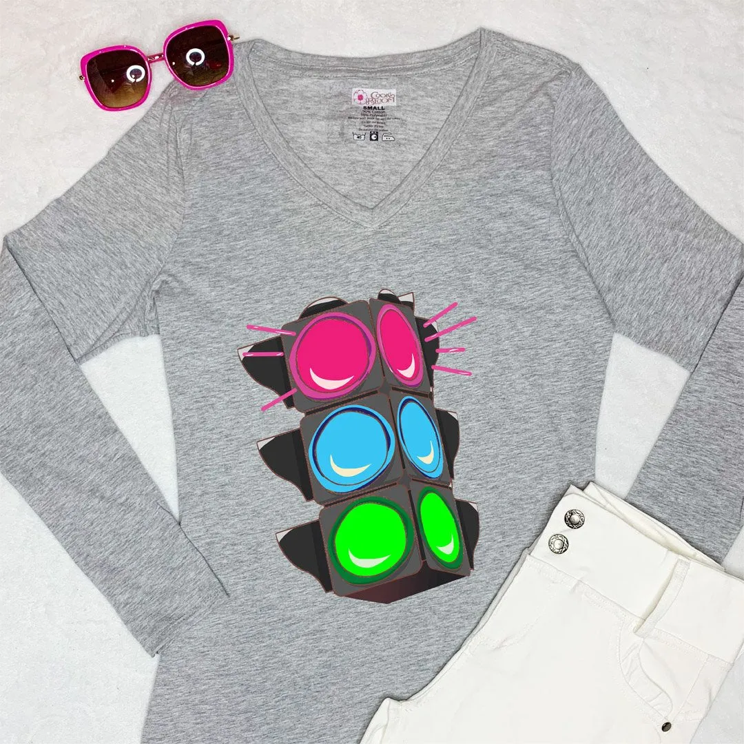 Pink Traffic Long-Sleeve T-Shirt