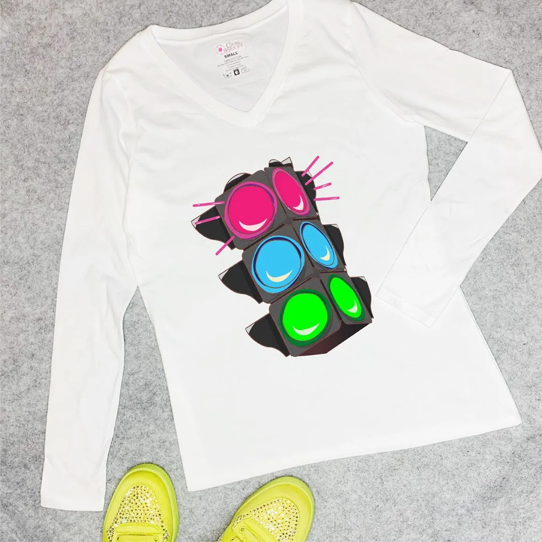 Pink Traffic Long-Sleeve T-Shirt