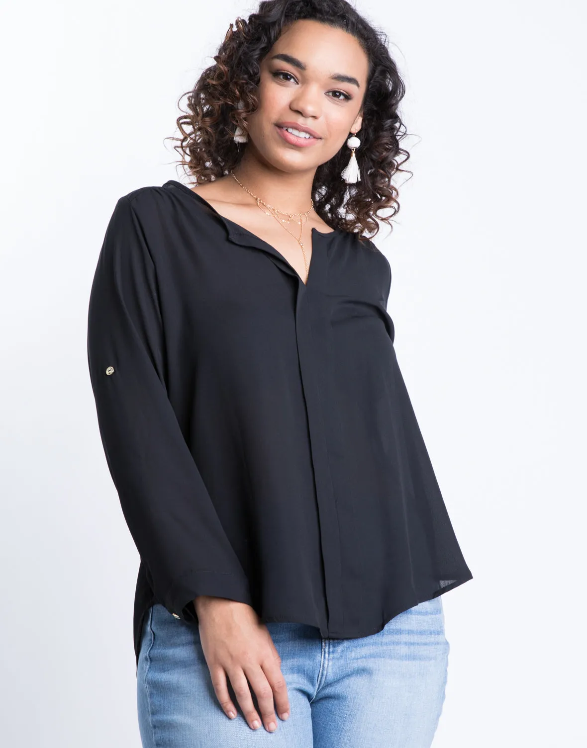 Plus Size Jasmine Flowy Blouse