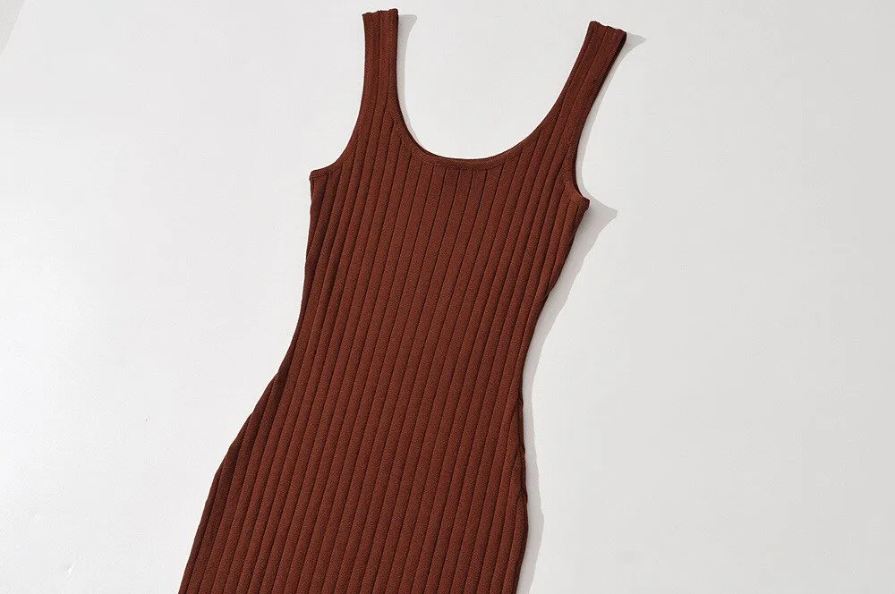 Pre Order:  Simple Bodycon Knit Dress