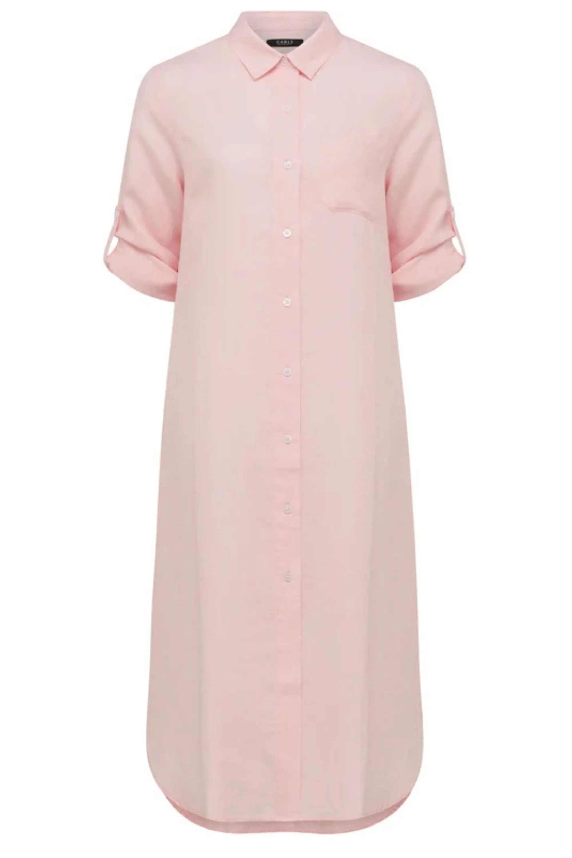 PURE LINEN SHIRT DRESS - CSS24659