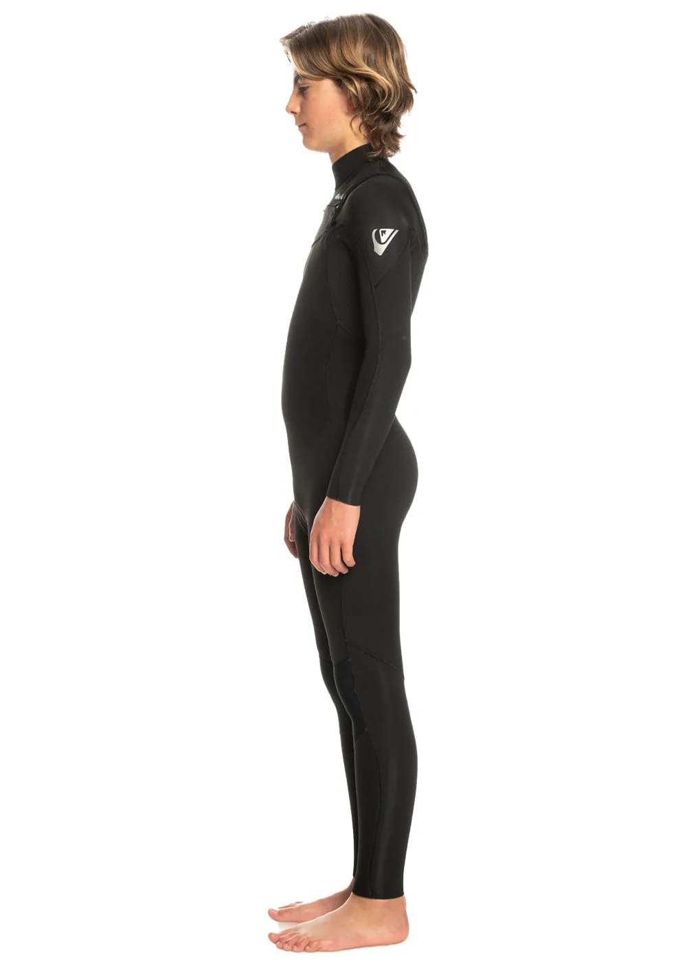 Quiksilver Boys Everyday Sessions 3/2mm Chest Zip Steamer Black