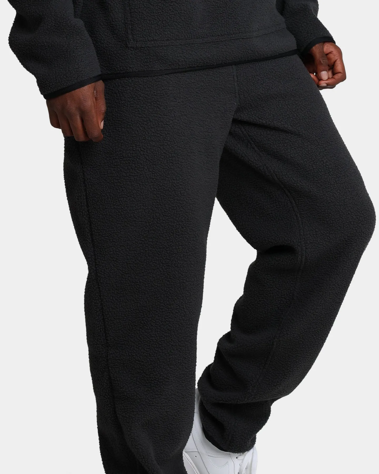 Raised By Wolves Sherpa Fleece Sweatpants Black