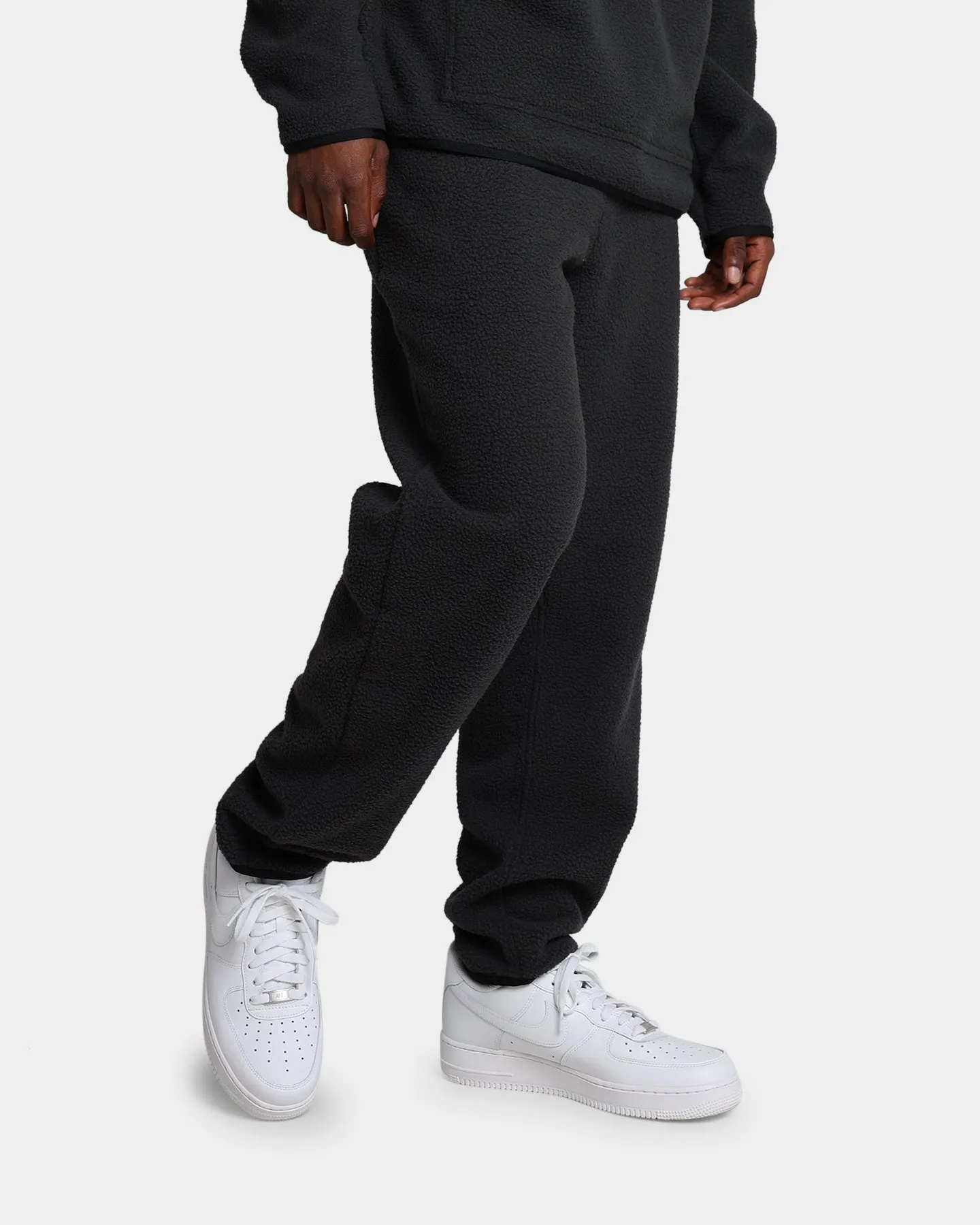 Raised By Wolves Sherpa Fleece Sweatpants Black