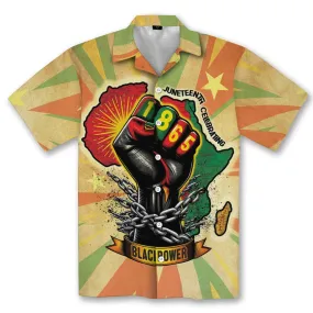 Resilience of Freedom Juneteenth Linen Hawaiian Shirt