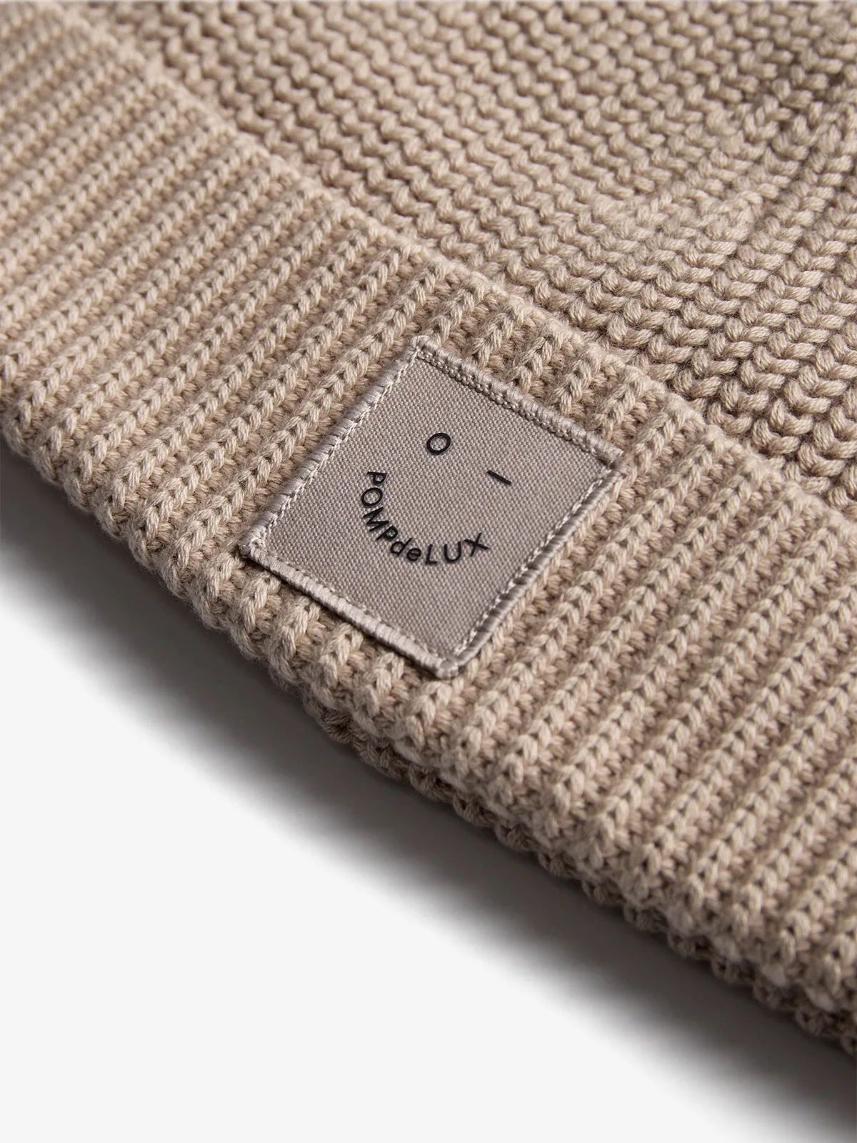 Ribbed Knit Beanie - Little - Beige