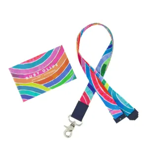 RO x Lordy Dordie Rainbow Lanyard (3 Colours With Safety Clasp