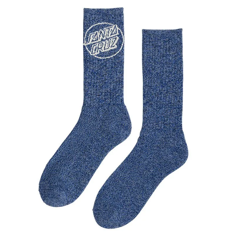 Santa Cruz Skateboards Eco Heather Navy Opus Eco Dot Mens Socks