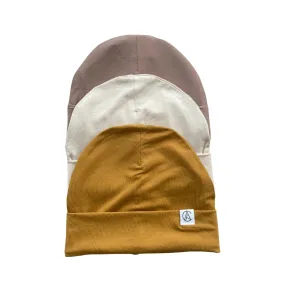 Satin Lined Jersey Beanie Trio (LCBeG)