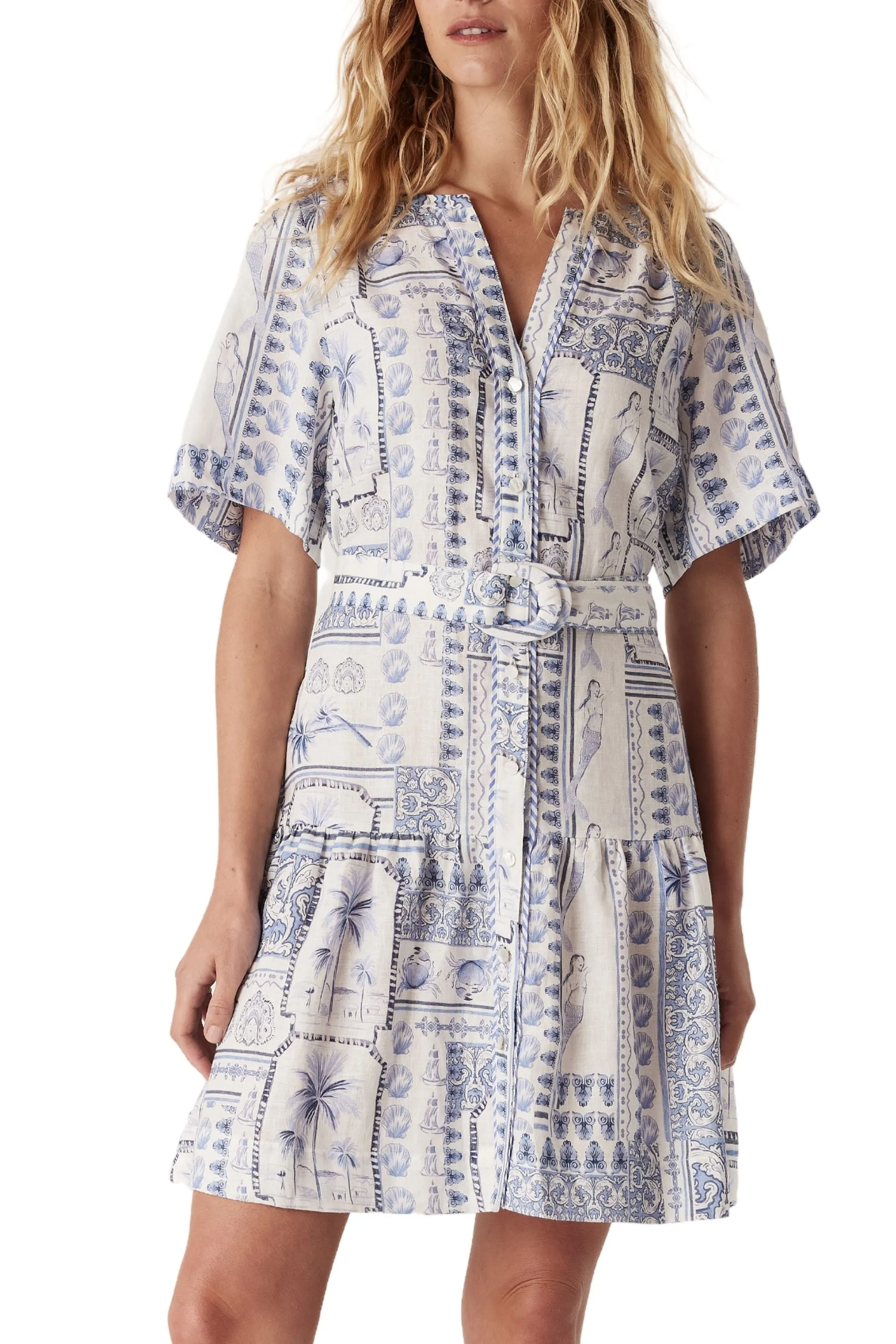 SEYCHELLES LINEN DRESS - CSS24480