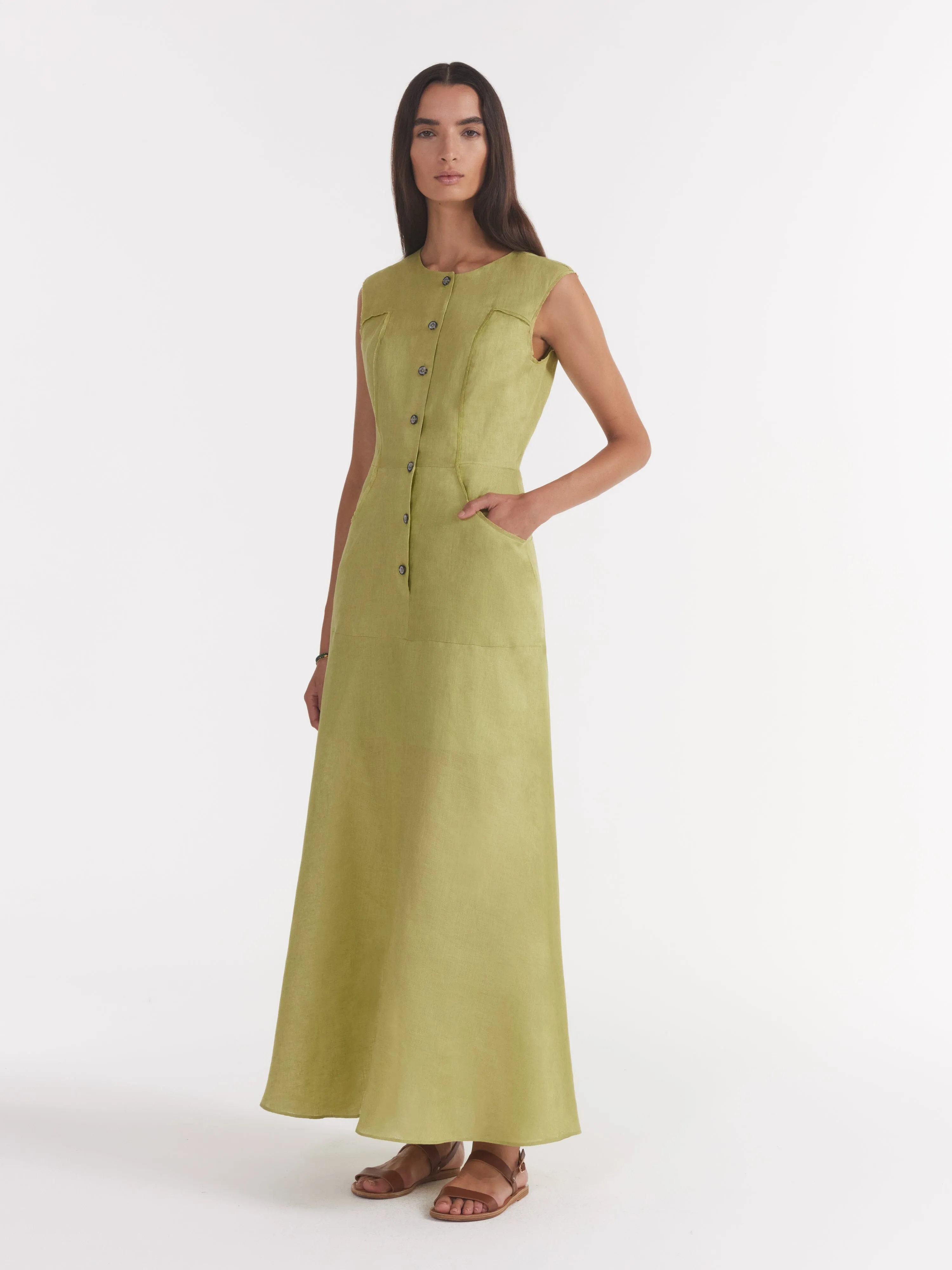 Sierra Dress in Kiwi