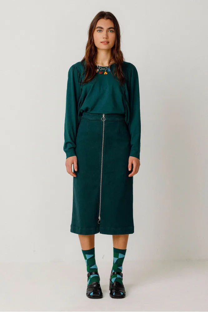 SKFK Dota skirt G9 dark green women