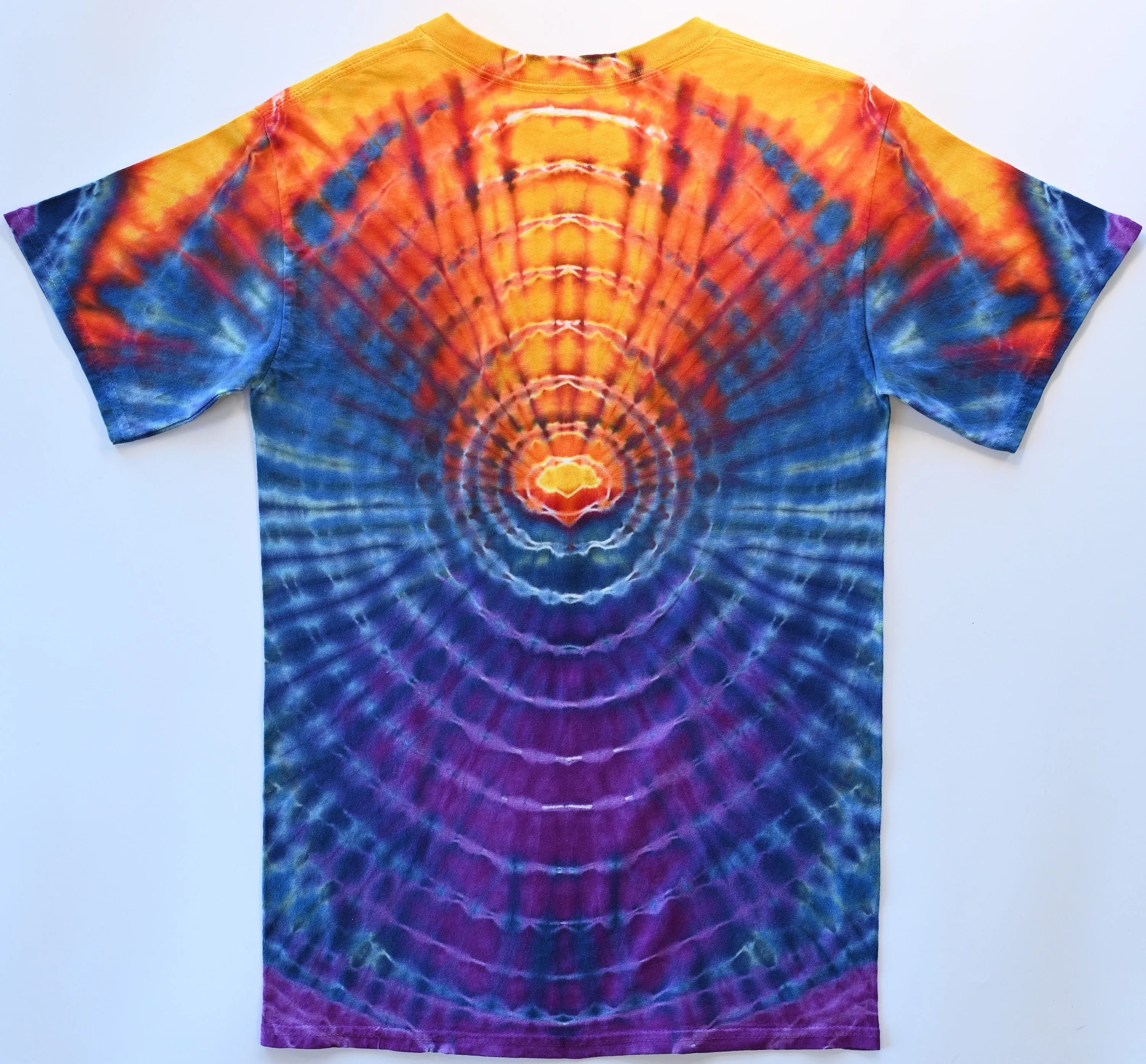 Small Ripple.2 Tie Dye on a Gildan Ultra Cotton PFD (Prepared for Dye) T-Shirt