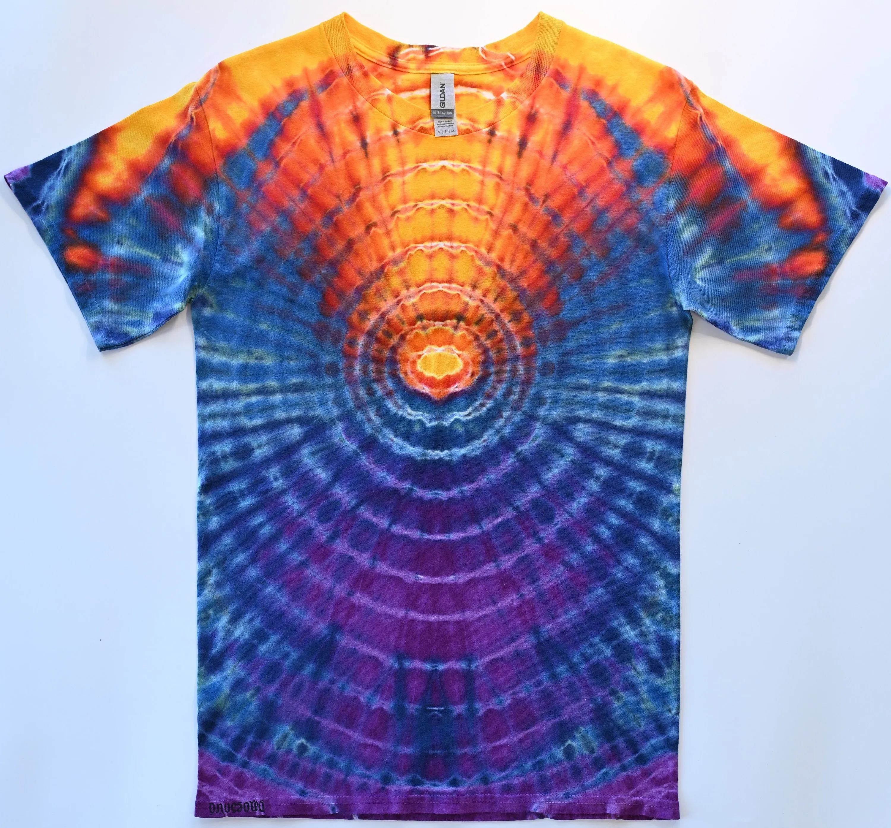 Small Ripple.2 Tie Dye on a Gildan Ultra Cotton PFD (Prepared for Dye) T-Shirt